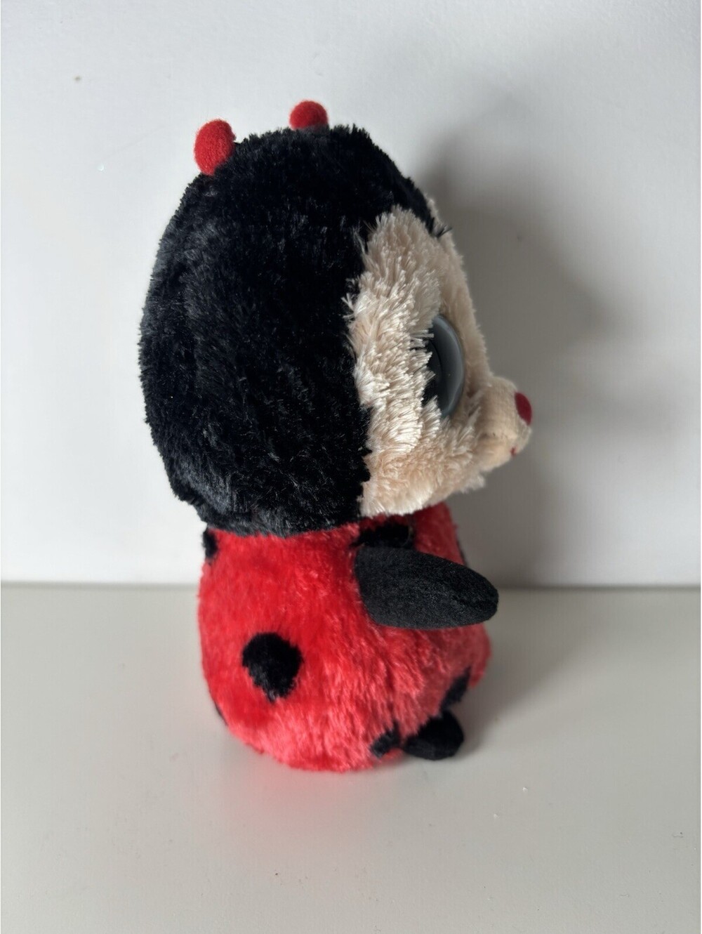 Ty Beanie Boo BUGSY The Ladybug (6 inch) Solid Eyes- NWT- - Picture 4 of 7